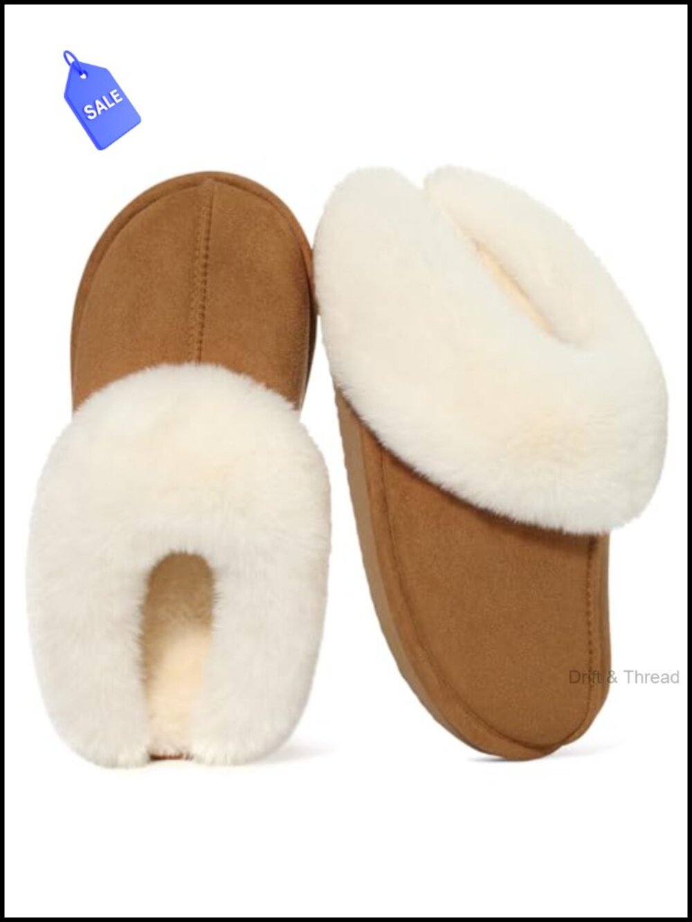 Fuzzy Memory Foam House Slippers for Women Comfortable Warm Closed Toe